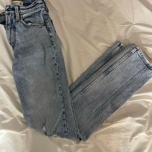 abercrombie and fitch 90s straight leg jeans size 23